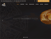 Tablet Screenshot of piattopizza.com